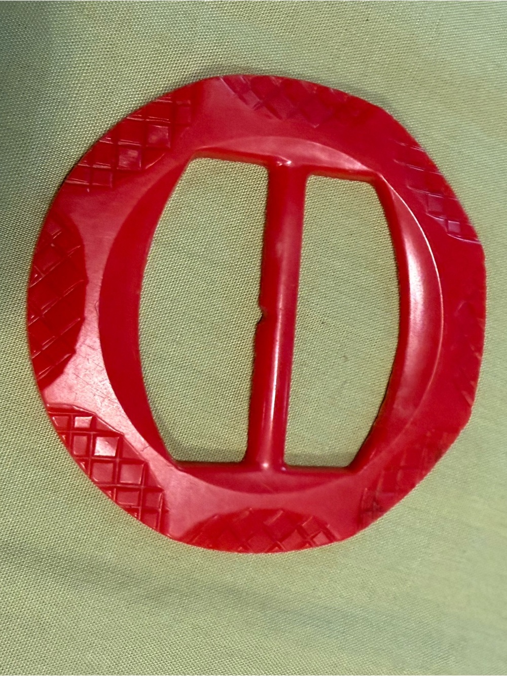 Red scarf clip lightweight acrylic versatile accessory